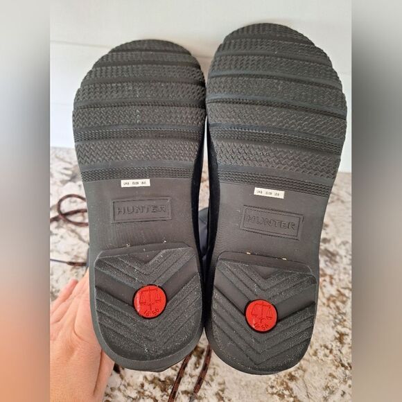 Hunter black rubber leather boots size 8 - Picture 9 of 9